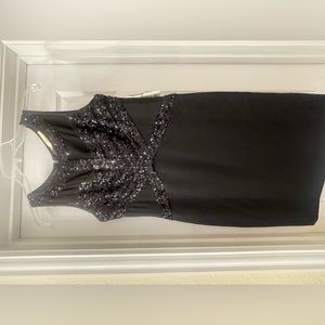 Aidan dress sequin black size 8 nwt